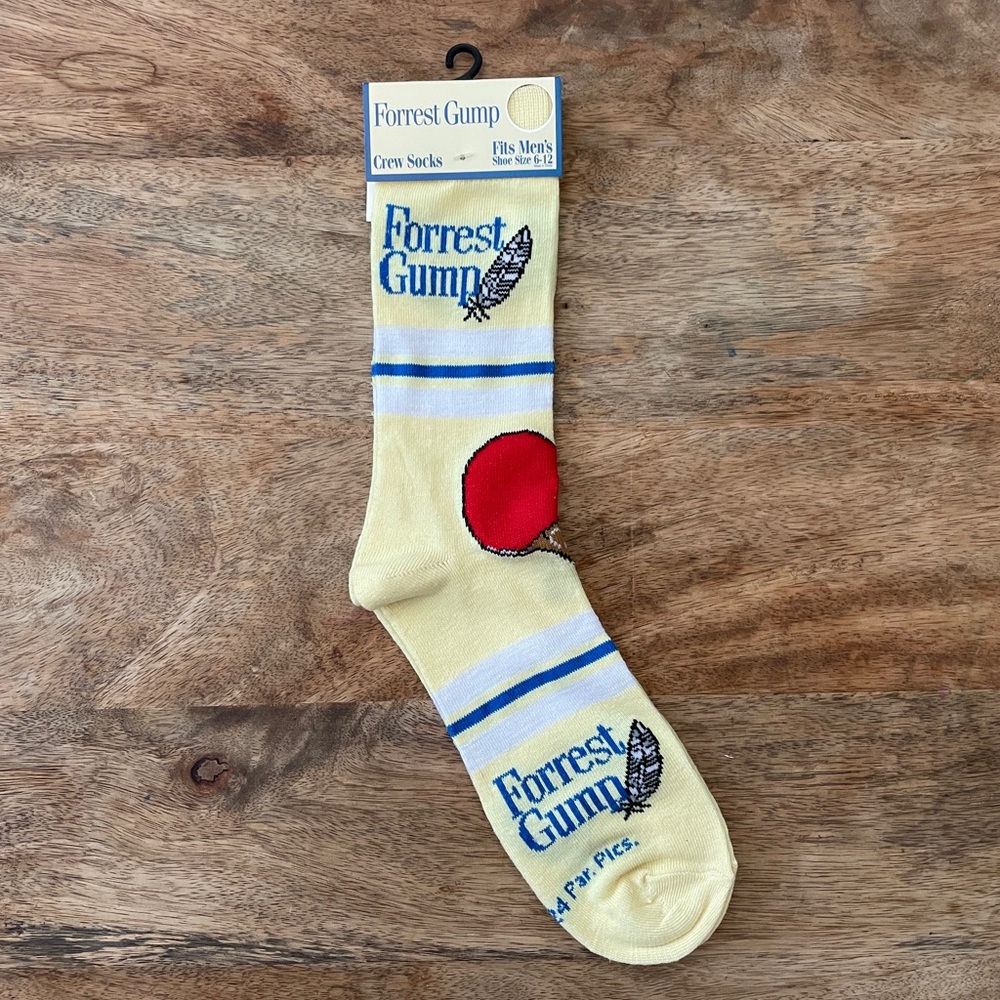 5/$20 NEW Adult Forrest Gump Ping Pong Socks